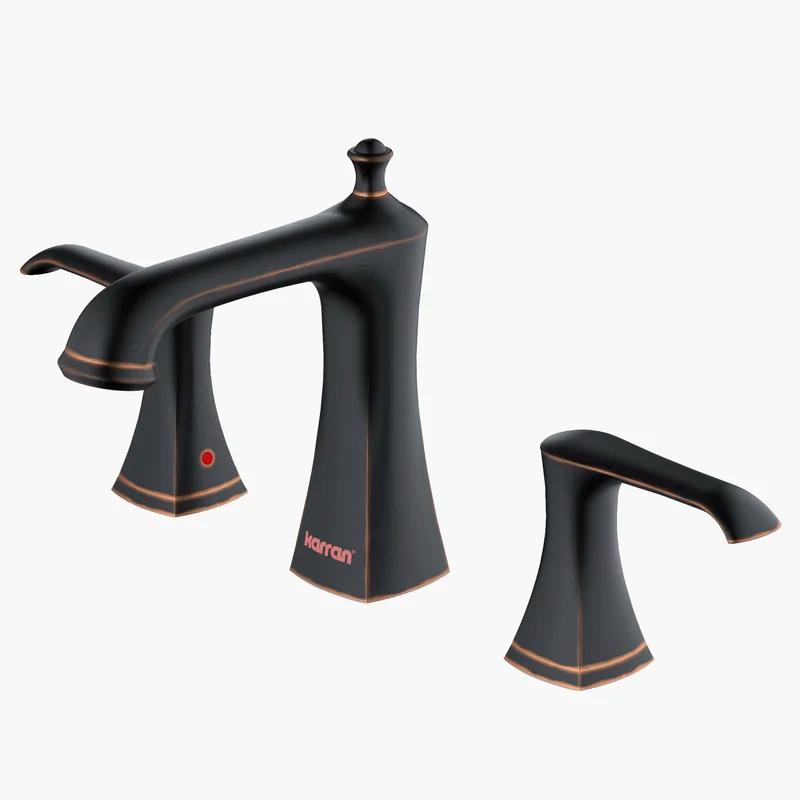 Karran Woodburn Timeless Bronze 2-Handle Widespread Bathroom Faucet