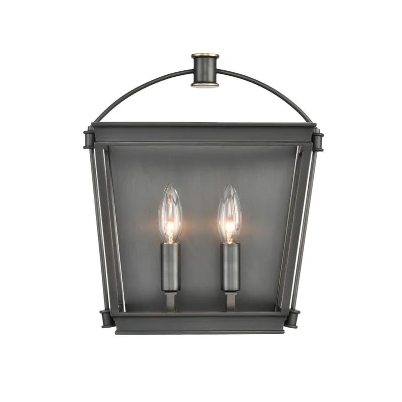 Urban Bronze 2-Light Vanity with Solid Brass Details