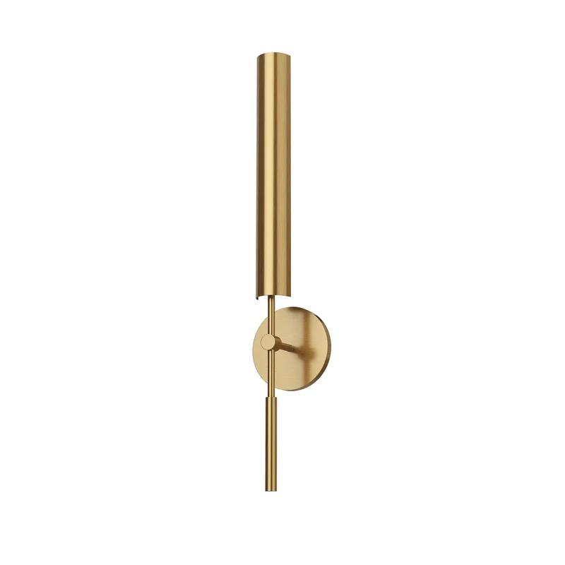 Astrid Vintage Brass Dimmable LED Bath Sconce