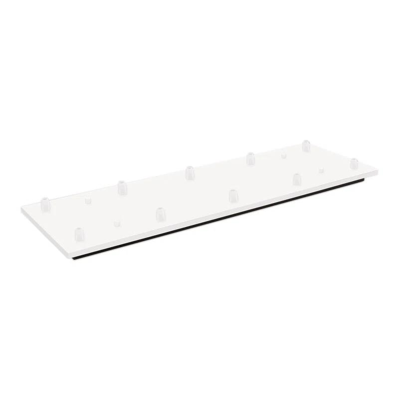 Sleek 26'' White Brushed Nickel Multi-Port Lighting Canopy