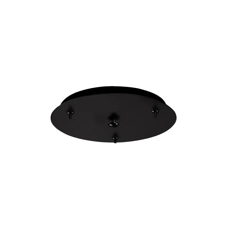 Sleek Black Brushed Nickel Multi-Port Canopy Light Fixture