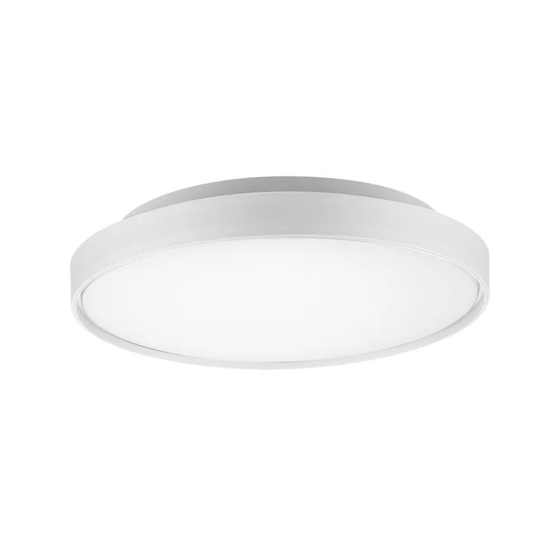 Brunswick 17'' White Circular LED Flush Mount Ceiling Light