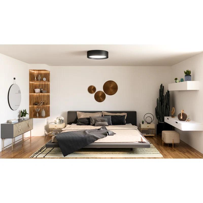 Dalton Fabric LED Flush Mount