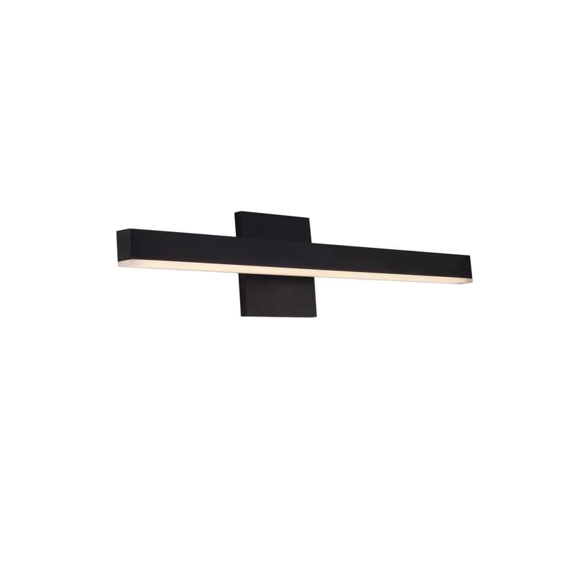 Sleek Vega Black LED Vanity Bath Bar - Dimmable and Direct Wired