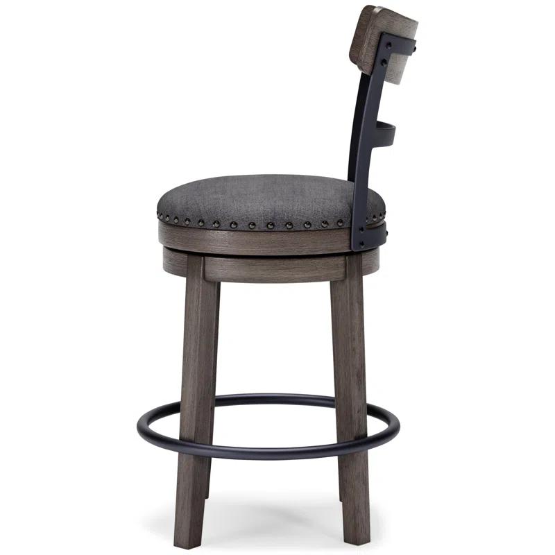 Red Barrel Studio® Obdulio Swivel Upholstered Counter Stool