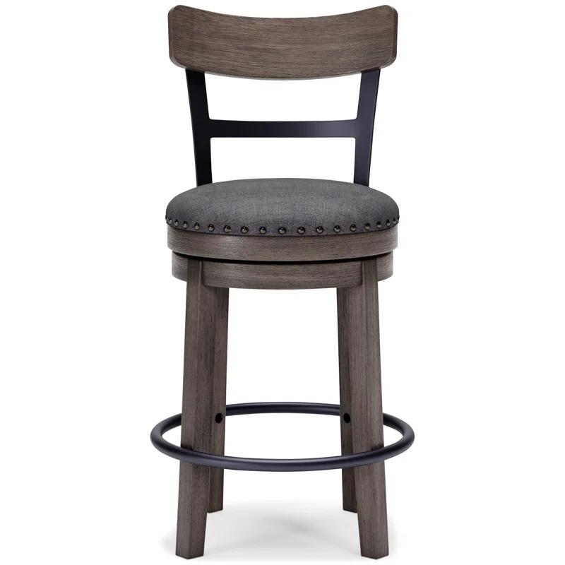 Red Barrel Studio® Obdulio Swivel Upholstered Counter Stool