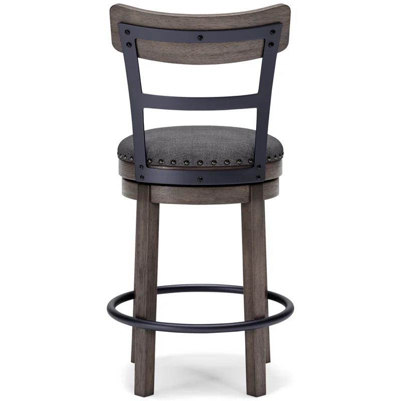 Red Barrel Studio® Obdulio Swivel Upholstered Counter Stool