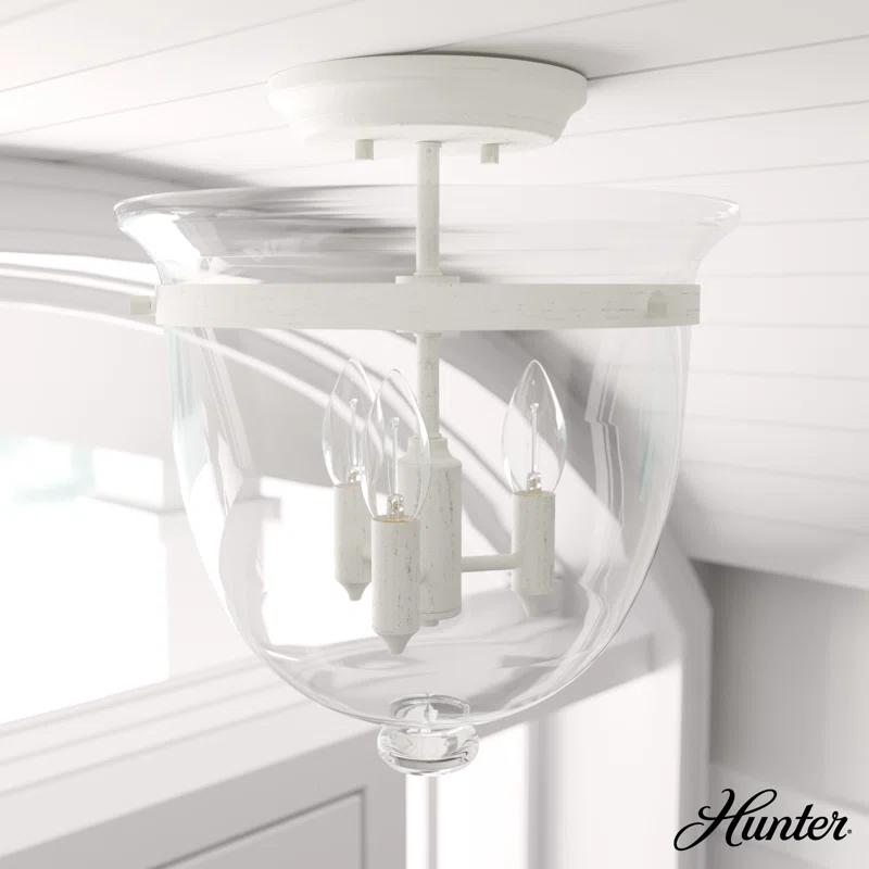 Hunter Fan Belltown 3 - Light 13'' Unique/Statement Urn Semi Flush Mount