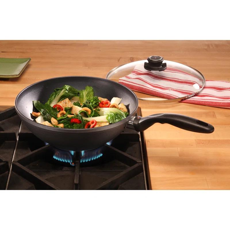 Swiss Diamond Non-Stick Cast Aluminum Wok with Lid