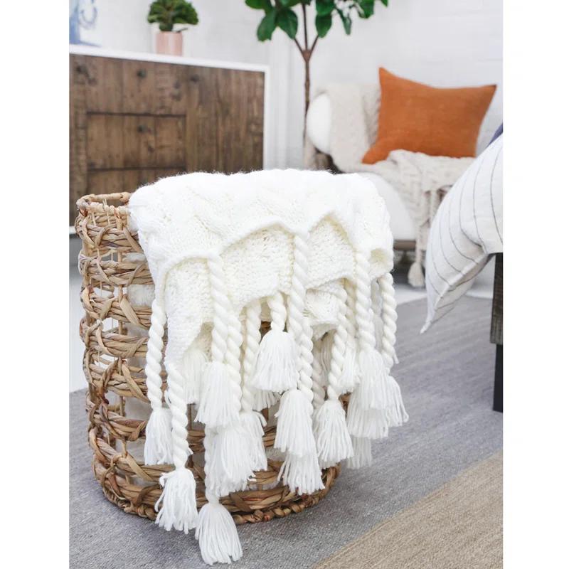 Capistrano Cable Knit Throw Blanket
