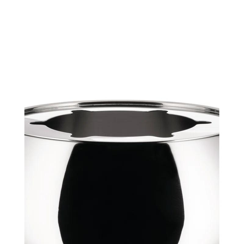 Stefano Giovannoni Mami 18/10 Stainless Steel Bourguignonne Set with Black Wood Accents