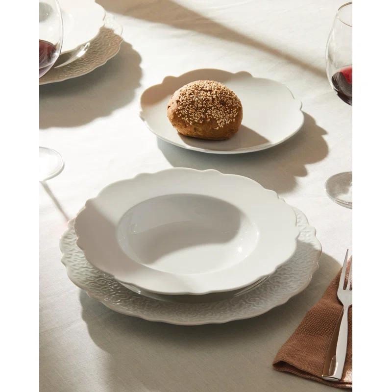 Alessi Dressed 10.75'' Porcelain China Dinner Plate (Set of 4)