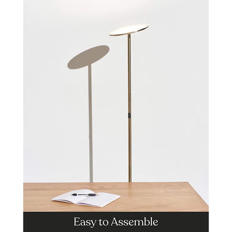 Brightech Sky Industrial 63 in. Dimmable LED Floor Lamp with Adjustable Head