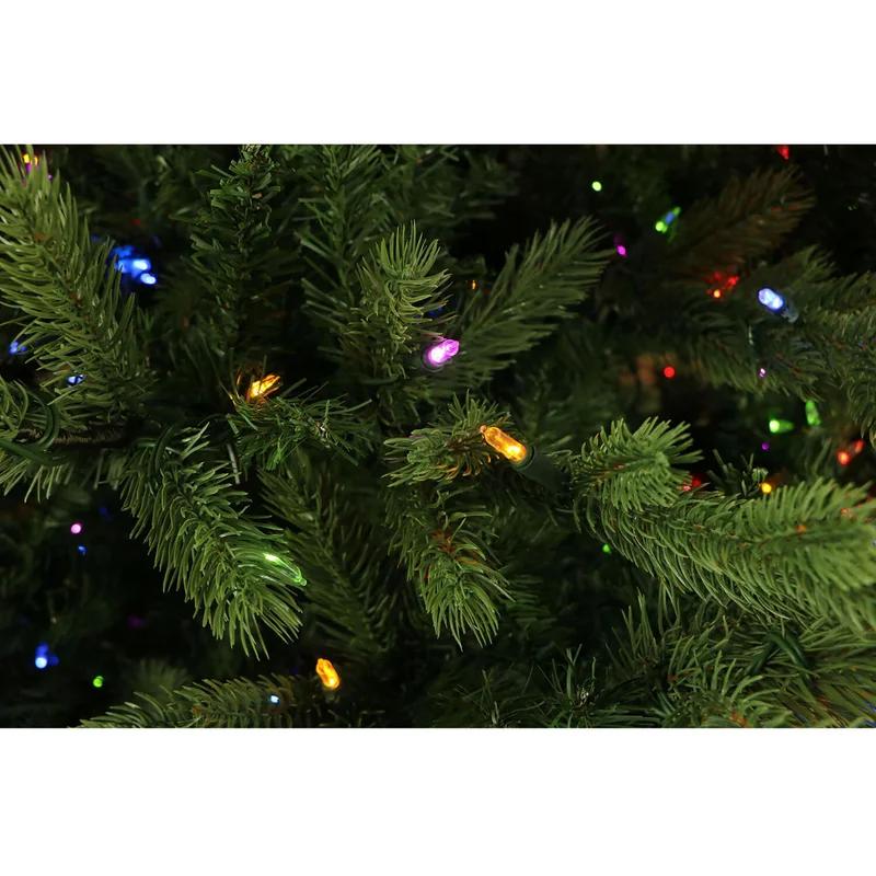 Enchanted Winter Pine 7.5' Outdoor Christmas Tree with Multi-Color LED Lights