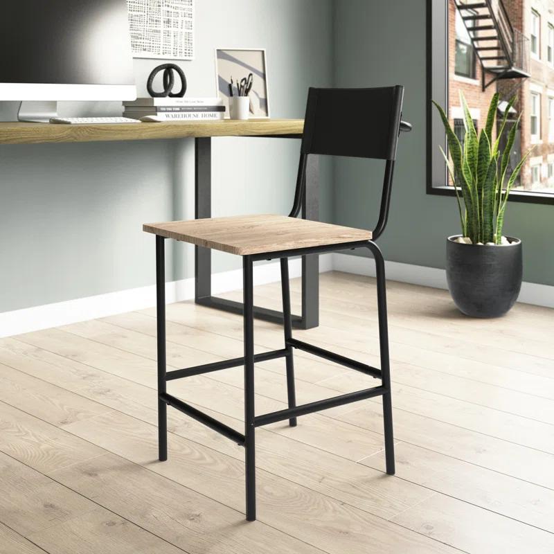 Counter Stool with Metal Frame