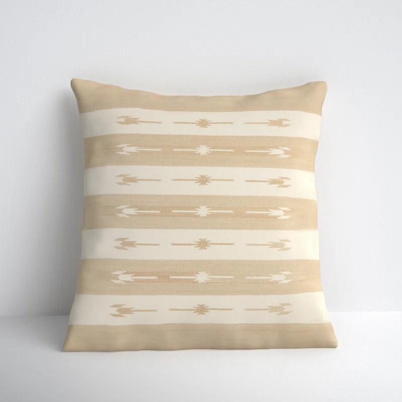 Estela Striped Cotton Throw Pillow