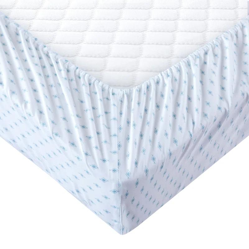 Flash Popup Penelope & Paul Geo Tiles Wrinkle Resistant Sheet Microfiber Twill Geometric Sheet Set