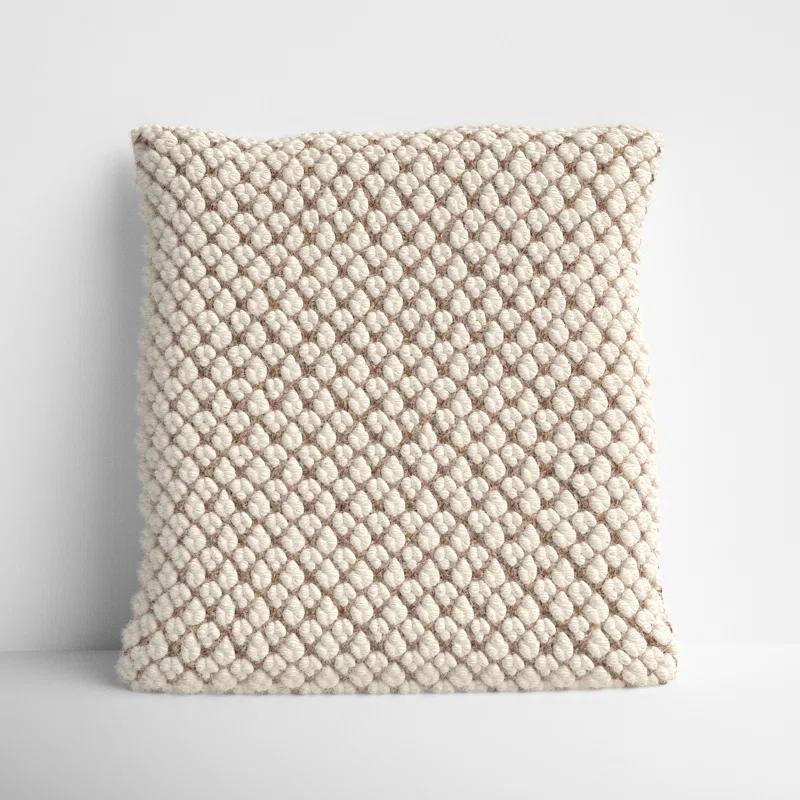 Toulon Embroidered Wool Throw Pillow
