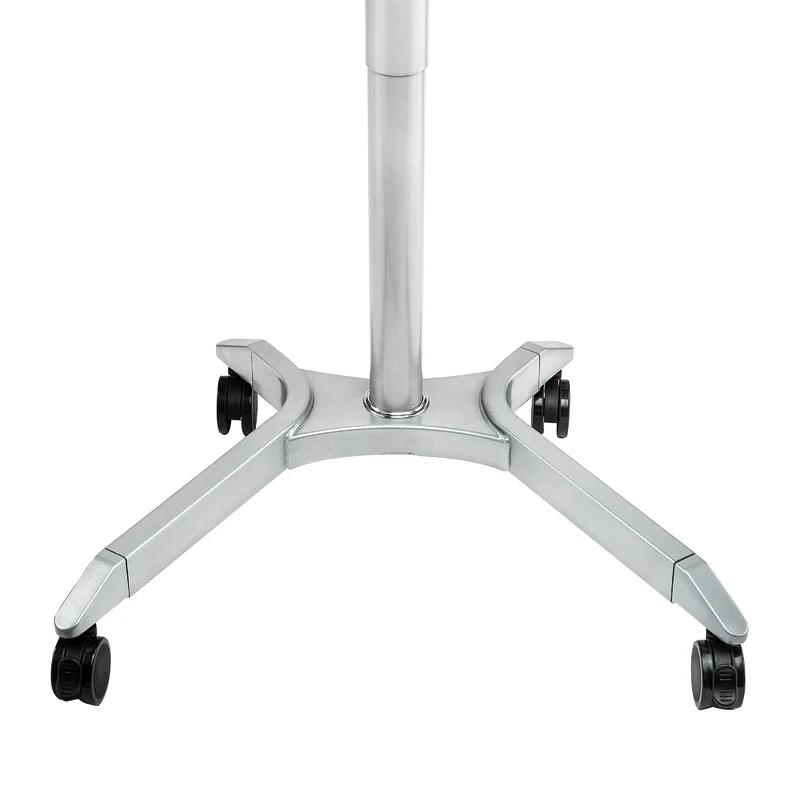 AirLift XL 28" White Pneumatic Adjustable Sit-Stand Mobile Desk