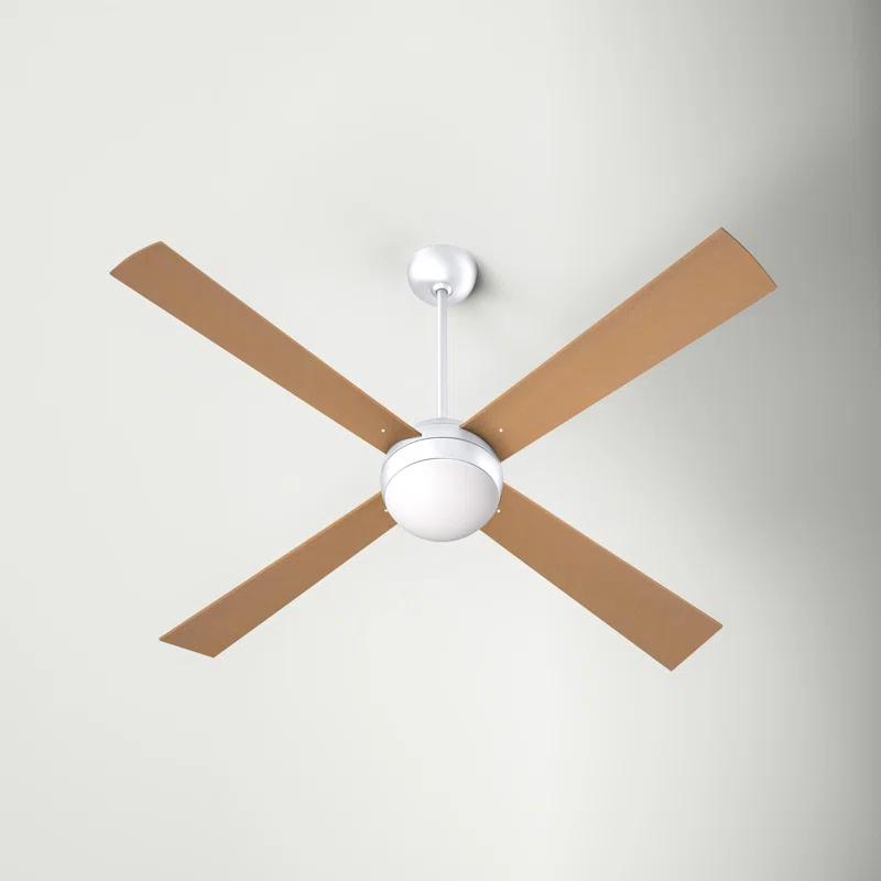 Ball 52'' 4 Blade Ceiling Fan with LED Light Kit