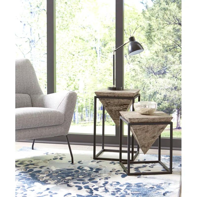 Phillips Collection Inverted Pyramid Side Table