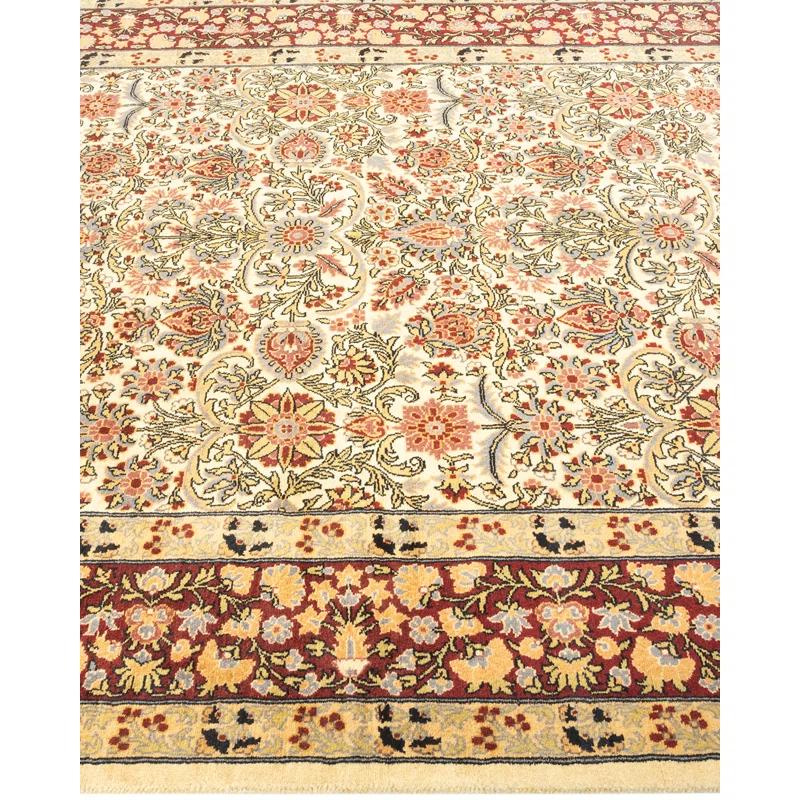 Solo Rugs Classic One-of-a-Kind Hand-Knotted Yellow/Blue/Red Area Rug 4'7" x 7'3" & Reviews | Perigold