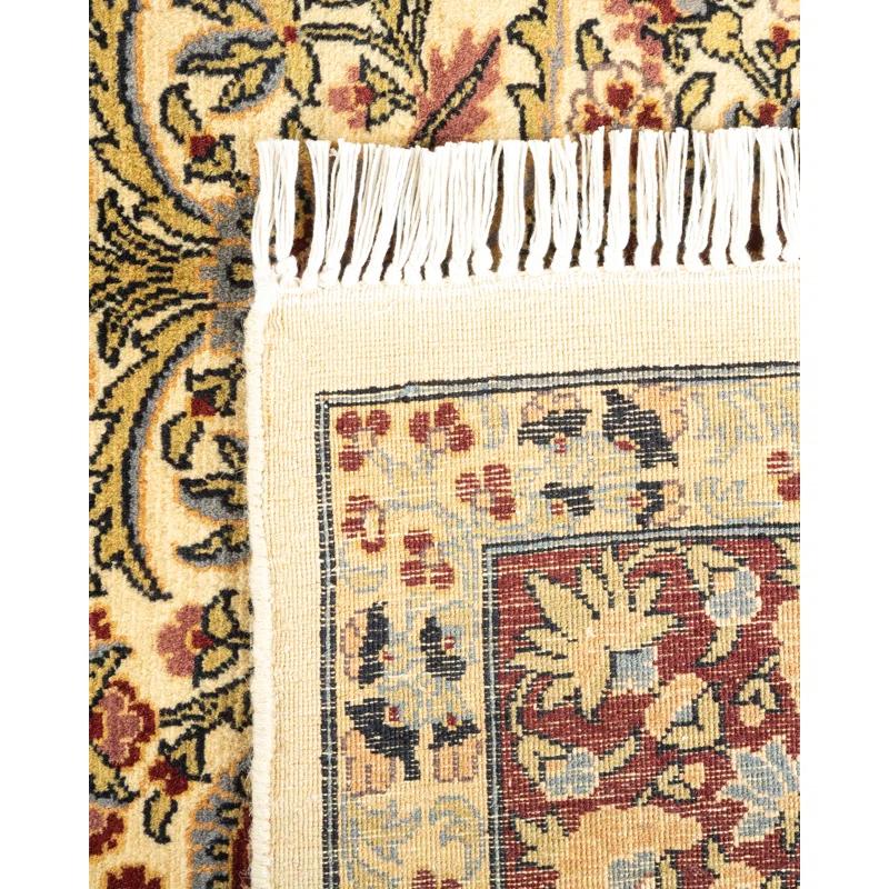 Solo Rugs Classic One-of-a-Kind Hand-Knotted Yellow/Blue/Red Area Rug 4'7" x 7'3" & Reviews | Perigold
