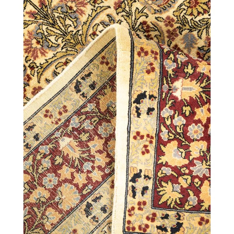 Solo Rugs Classic One-of-a-Kind Hand-Knotted Yellow/Blue/Red Area Rug 4'7" x 7'3" & Reviews | Perigold