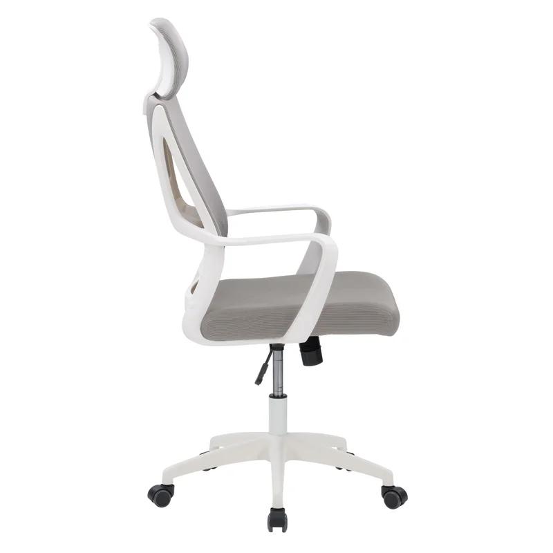 Ergonomic Swivel Mesh Office Chair with Lumbar Support - Gray