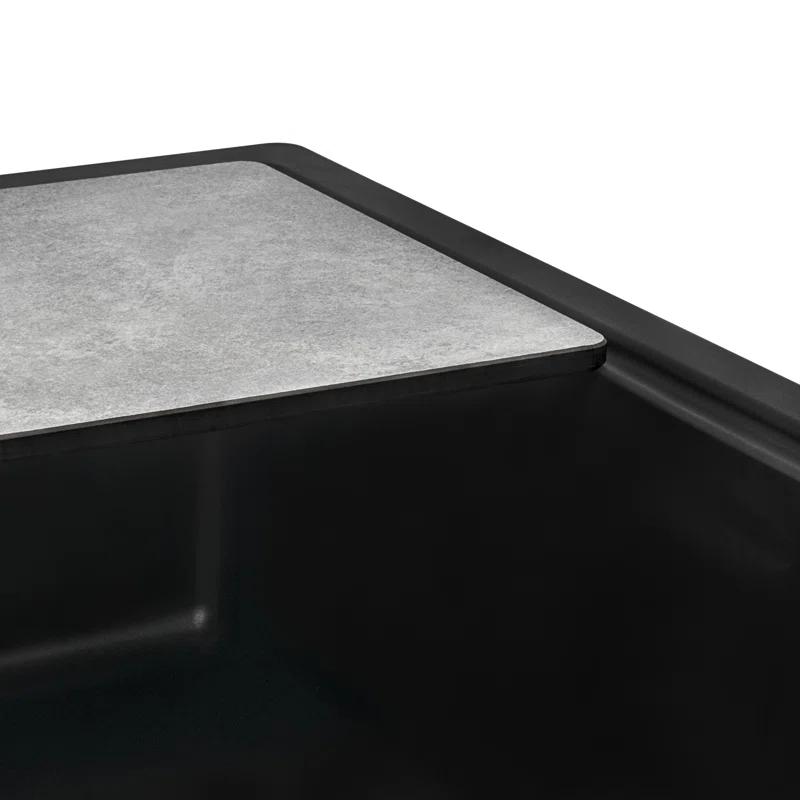 Ruvati 33-inch Undermount Workstation Granite Composite Kitchen Sink