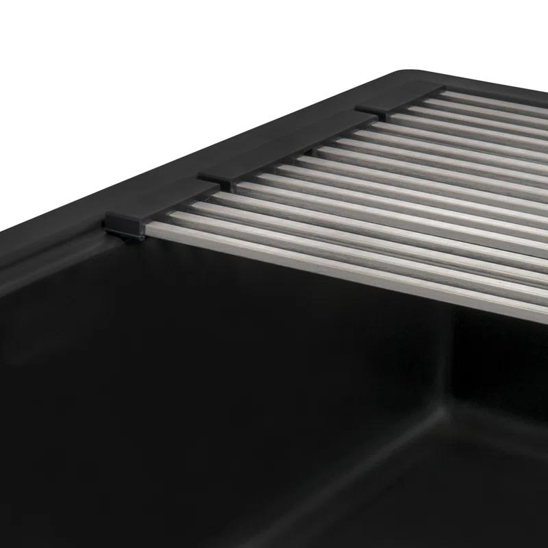 Ruvati 33-inch Undermount Workstation Granite Composite Kitchen Sink