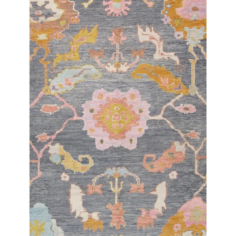 11 ft. 9 in. x 15 ft. Oushak Hand Knotted Wool Area Rug