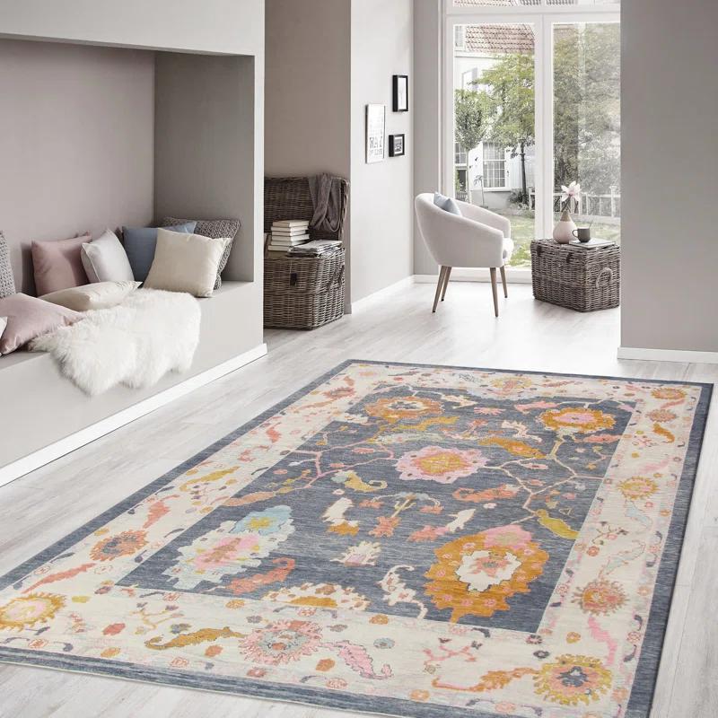 11 ft. 9 in. x 15 ft. Oushak Hand Knotted Wool Area Rug