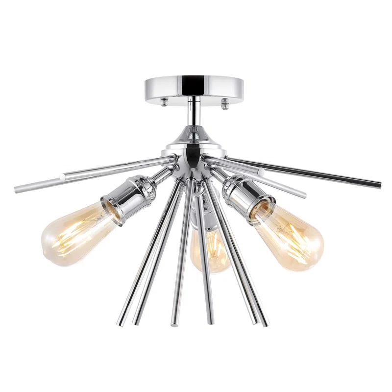 Prudence 3-Light Sputnik Semi Flush Mount
