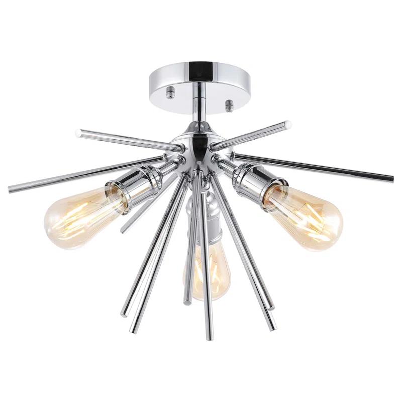 Prudence 3-Light Sputnik Semi Flush Mount