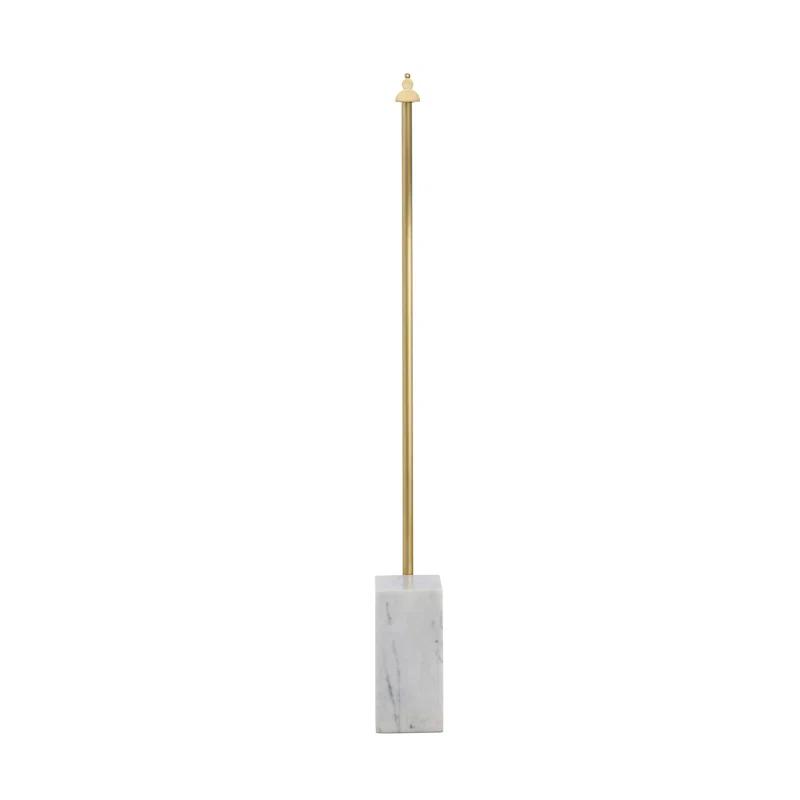Lawden 58'' Antique Brass LED Task Floor Lamp