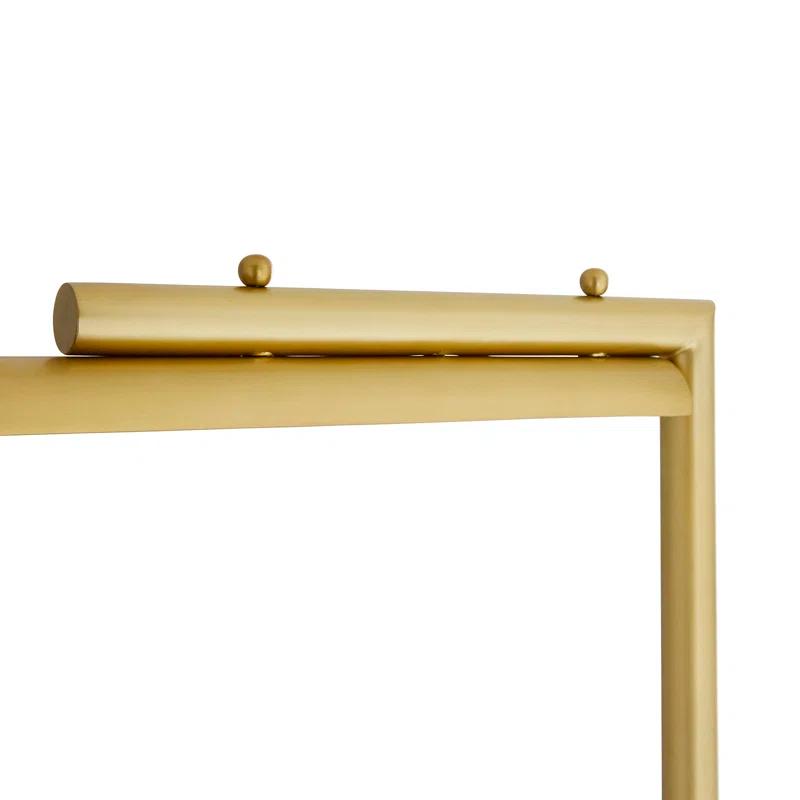 Lawden 58'' Antique Brass LED Task Floor Lamp