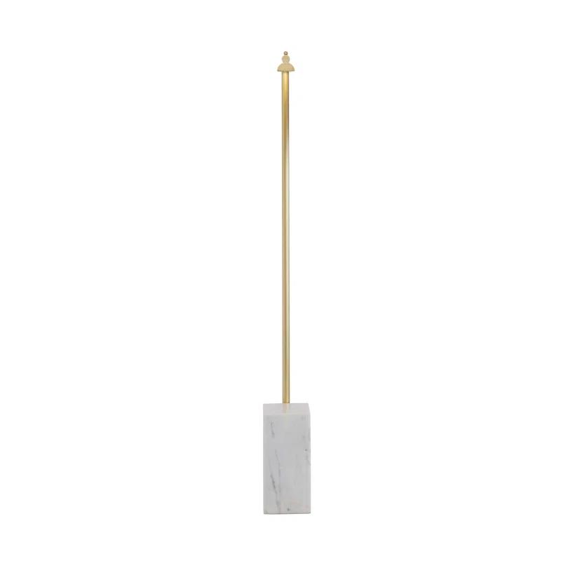 Lawden 58'' Antique Brass LED Task Floor Lamp