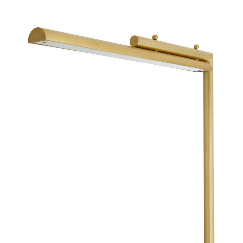 Lawden 58'' Antique Brass LED Task Floor Lamp