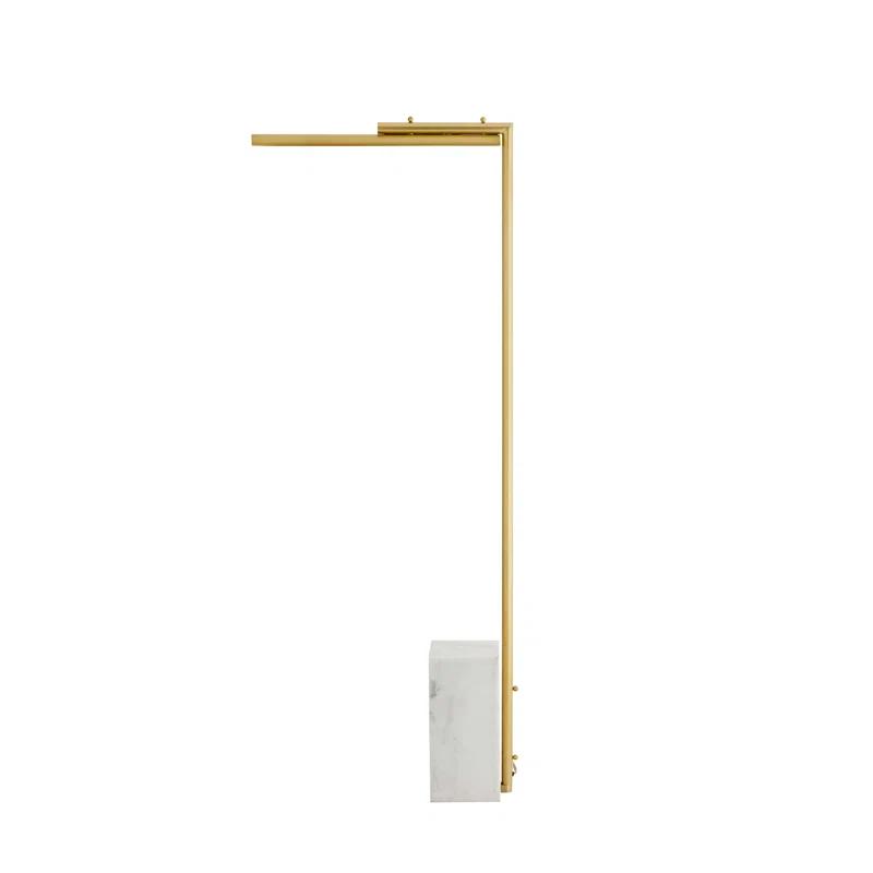 Lawden 58'' Antique Brass LED Task Floor Lamp