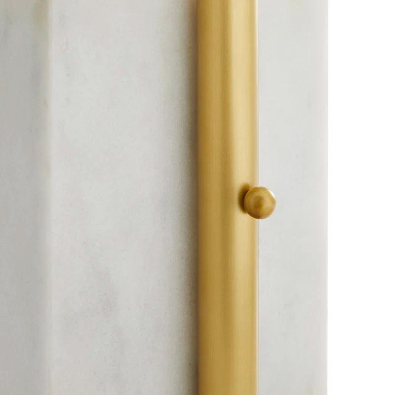 Lawden 58'' Antique Brass LED Task Floor Lamp