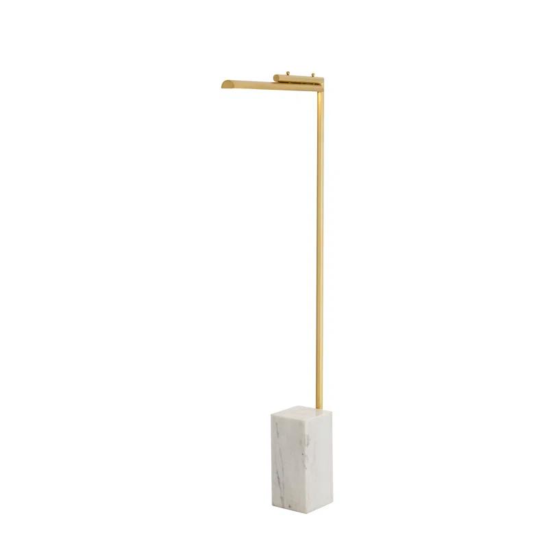 Lawden 58'' Antique Brass LED Task Floor Lamp