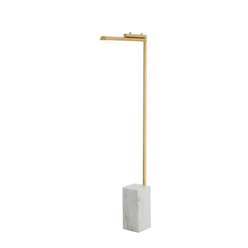 Lawden 58'' Antique Brass LED Task Floor Lamp