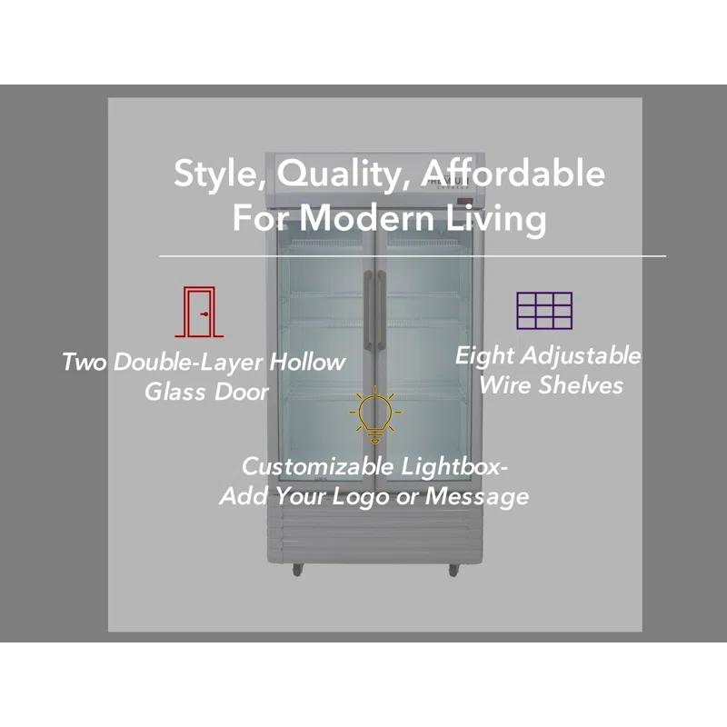 Premium Levella Premium Levella 16 Cubic Feet Merchandising Refrigerator - 35.43''