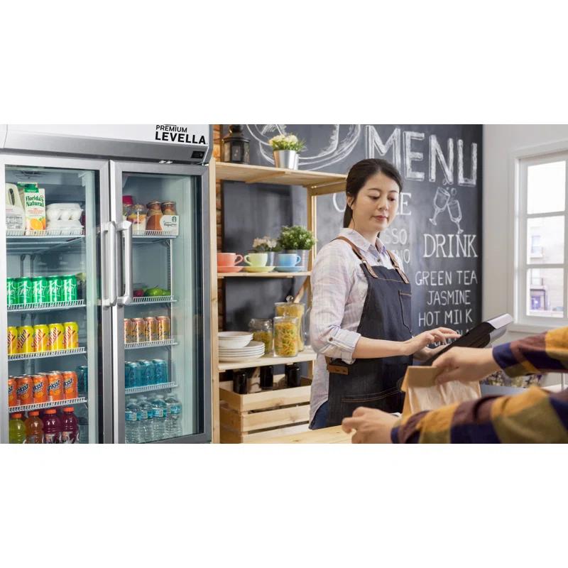 Premium Levella Premium Levella 16 Cubic Feet Merchandising Refrigerator - 35.43''