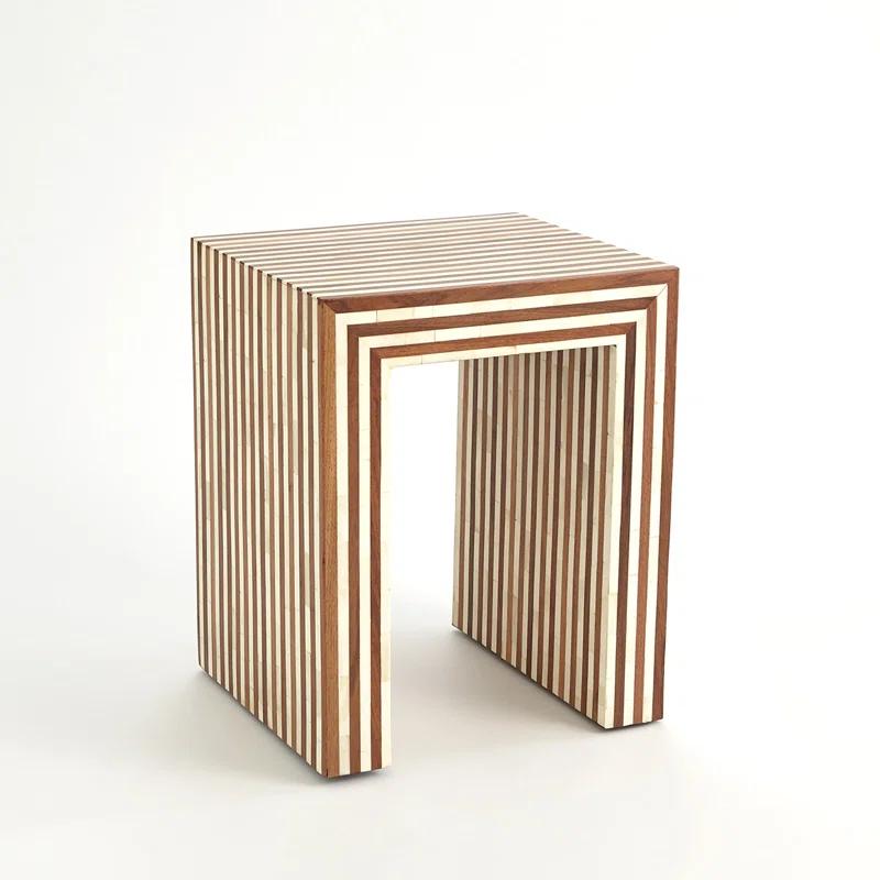 Sienna Rectangular Solid Mango & Walnut Wood Nesting End Table