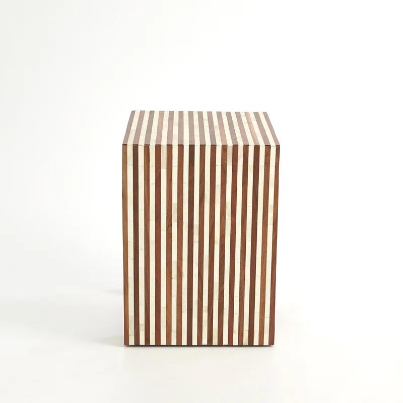 Sienna Nesting End Table-Walnut/Bone-Sm
