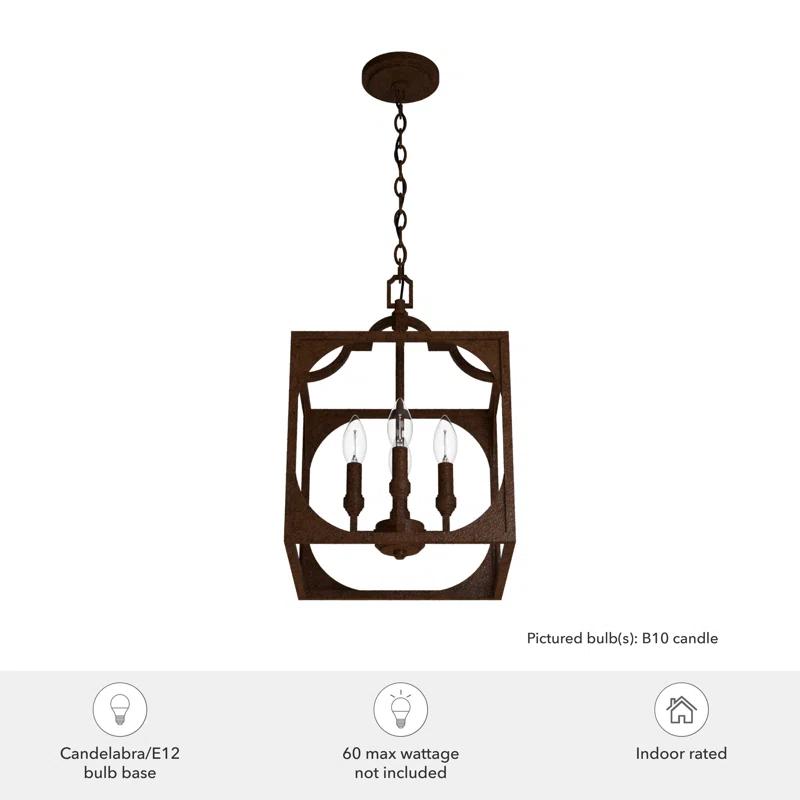 Highland Hill 4 - Light Lantern Square / Rectangle Chandelier