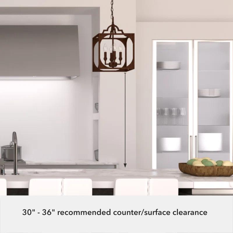 Highland Hill 4 - Light Lantern Square / Rectangle Chandelier