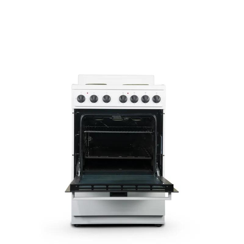 Premium Levella 24" 2.7 Cubic Feet Smart Electric Free Standing Range with 4 Burners